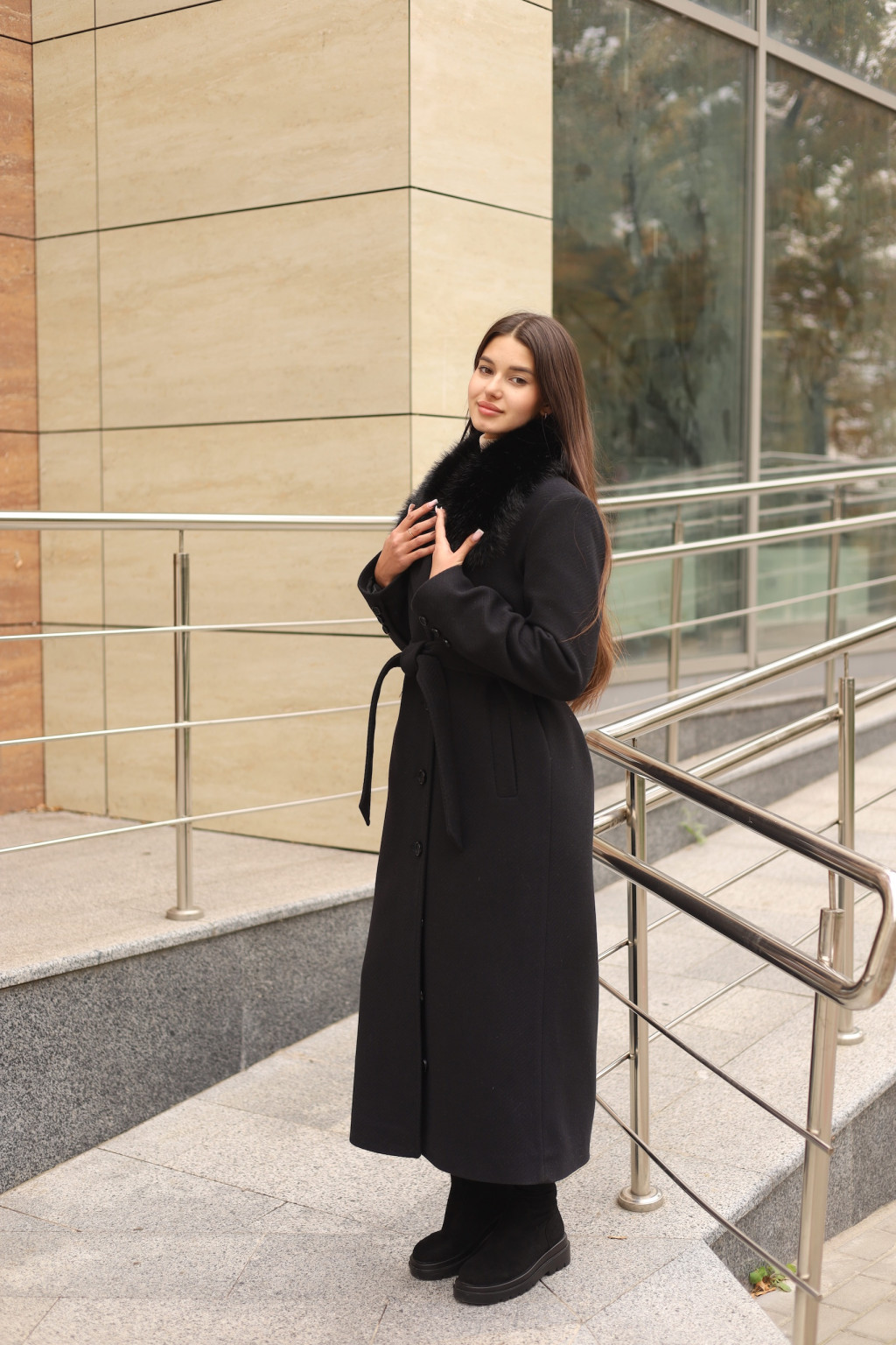 Зимнее пальто Mila Nova ПВ-392 черный — изображение 3