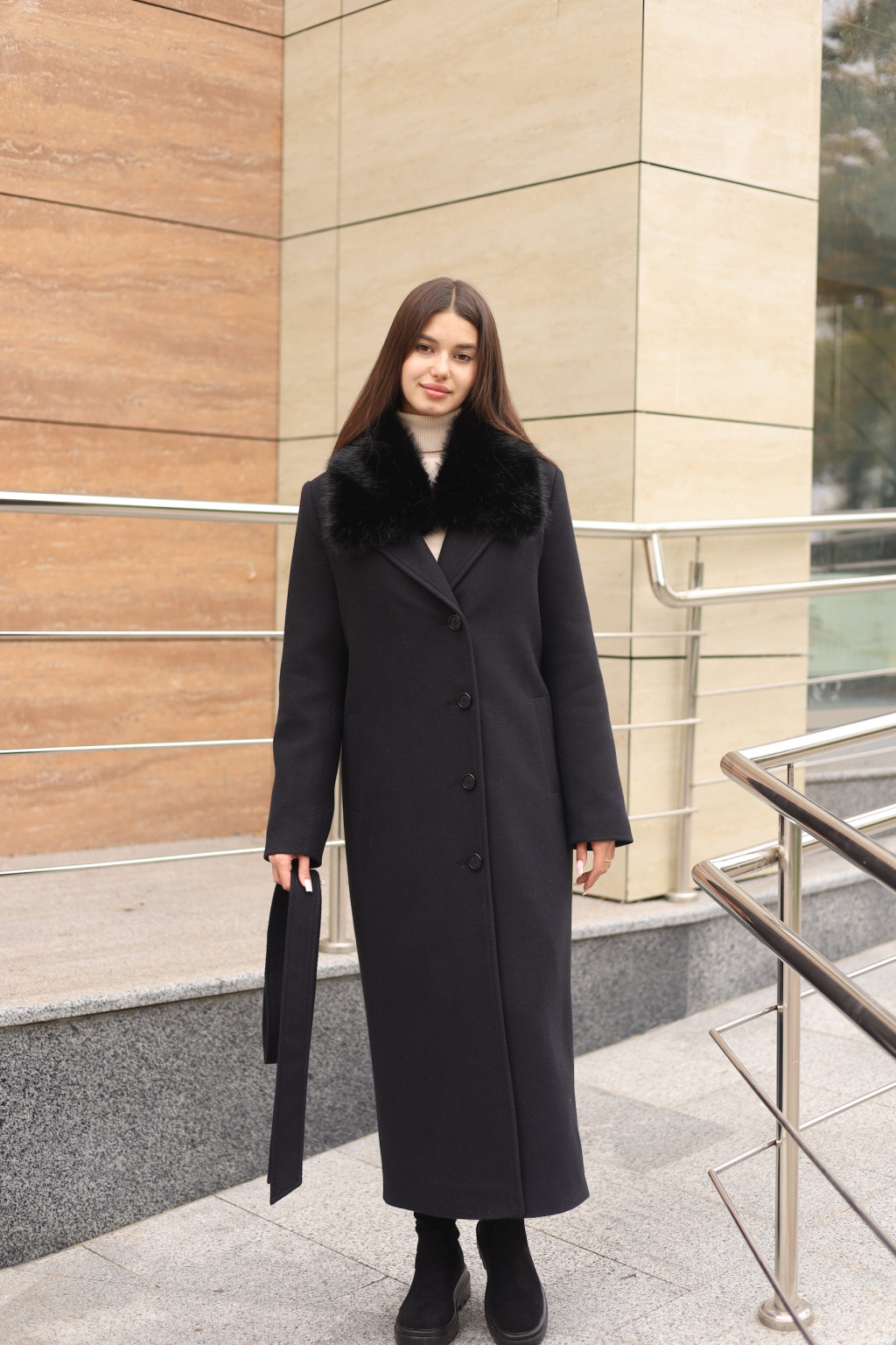 Зимнее пальто Mila Nova ПВ-392 черный — изображение 5