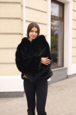 Зимняя шуба Mila Nova ПВ-393 черный — изображение 2