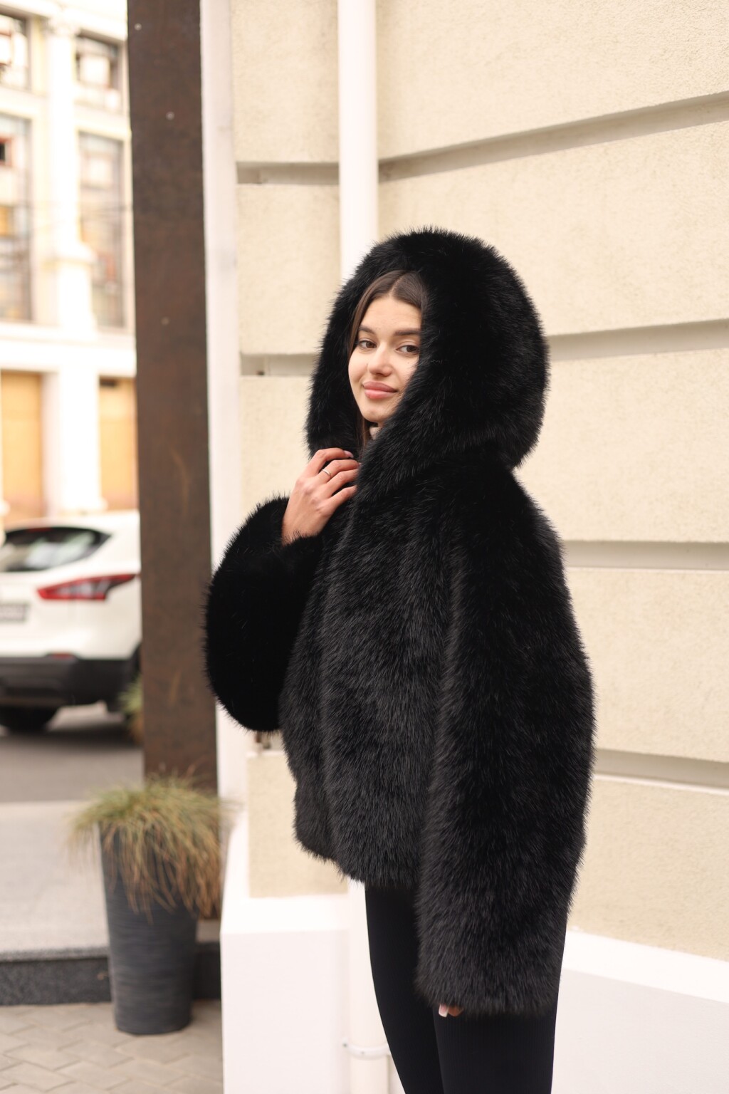 Зимняя шуба Mila Nova ПВ-393 черный — изображение 6
