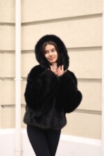 Зимняя шуба Mila Nova ПВ-393 черный — изображение 7