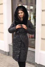 Зимнее пальто Mila Nova ПВ-395 черный — изображение 4