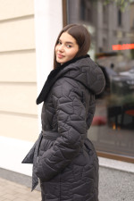 Зимнее пальто Mila Nova ПВ-395 черный — изображение 6