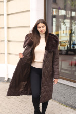 Зимнее пальто Mila Nova ПВ-395 шоколад — изображение 4