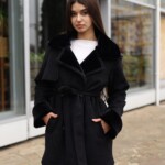 Зимняя дубленка Mila Nova Д-238ех черный