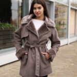 Зимняя дубленка Mila Nova Д-238ех капучино