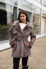 Зимняя дубленка Mila Nova Д-238ех капучино