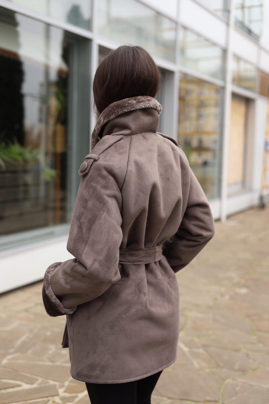 Зимняя дубленка Mila Nova Д-238ех капучино — изображение 6