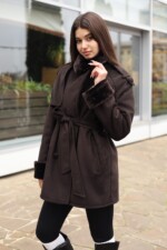 Зимняя дубленка Mila Nova Д-238ex шоколад — изображение 2