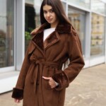 Зимняя дубленка Mila Nova Д-238ех рыжий