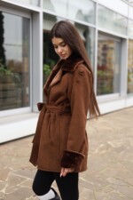 Зимняя дубленка Mila Nova Д-238ех рыжий — изображение 3