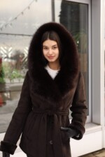 Зимняя дубленка Mila Nova Д-244 кор,шоколад — изображение 8