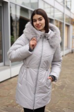 Зимняя куртка Mila Nova К-375 серый