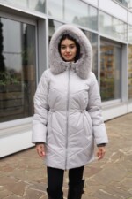 Зимняя куртка Mila Nova К-375 серый — изображение 2