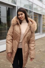 Зимняя куртка Mila Nova К-375 кемел — изображение 2