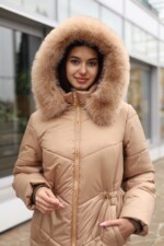 Зимняя куртка Mila Nova К-375 кемел — изображение 3