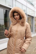 Зимняя куртка Mila Nova К-375 кемел — изображение 5