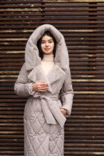 Зимнее пальто Mila Nova ПВ-358 бежевый — изображение 3