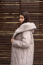 Зимнее пальто Mila Nova ПВ-358 бежевый — изображение 7