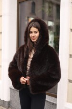 Зимняя шуба Mila Nova ПВ-393 шоколад — изображение 7