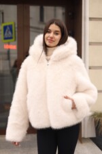 Зимняя шуба Mila Nova ПВ-393 белый