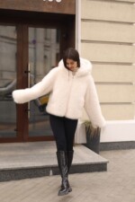 Зимняя шуба Mila Nova ПВ-393 белый — изображение 2