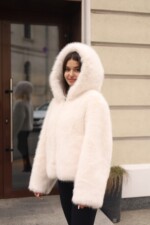 Зимняя шуба Mila Nova ПВ-393 белый — изображение 3