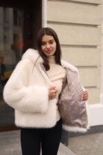 Зимняя шуба Mila Nova ПВ-393 белый — изображение 6