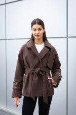 Демисезонное пальто Mila Nova ПВ-397 шоколад — изображение 2