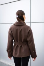 Демисезонное пальто Mila Nova ПВ-397 шоколад — изображение 3