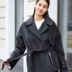 Демисезонное пальто Mila Nova ПВ-397 графит