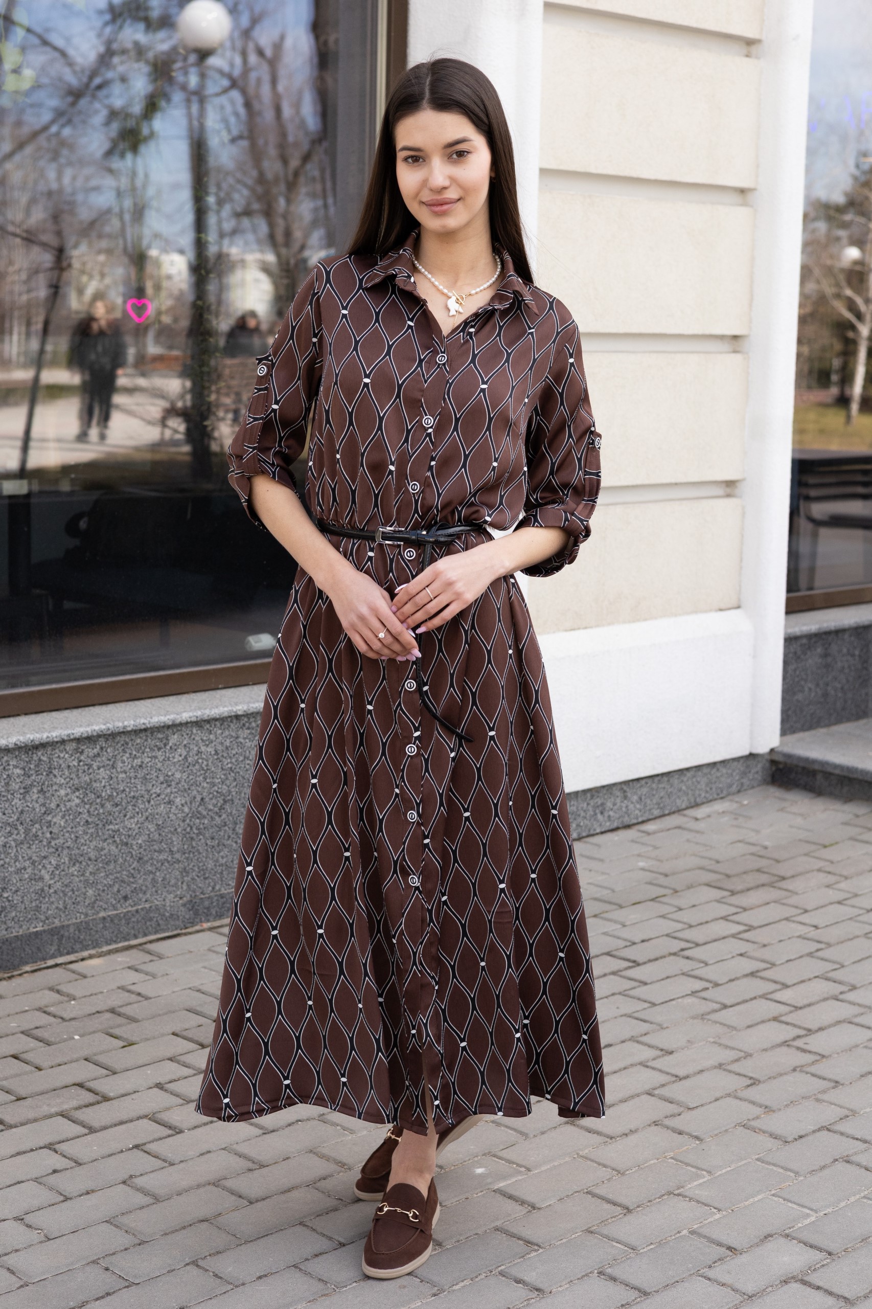 Летнее платье Mila Nova Ф-280 шоколад