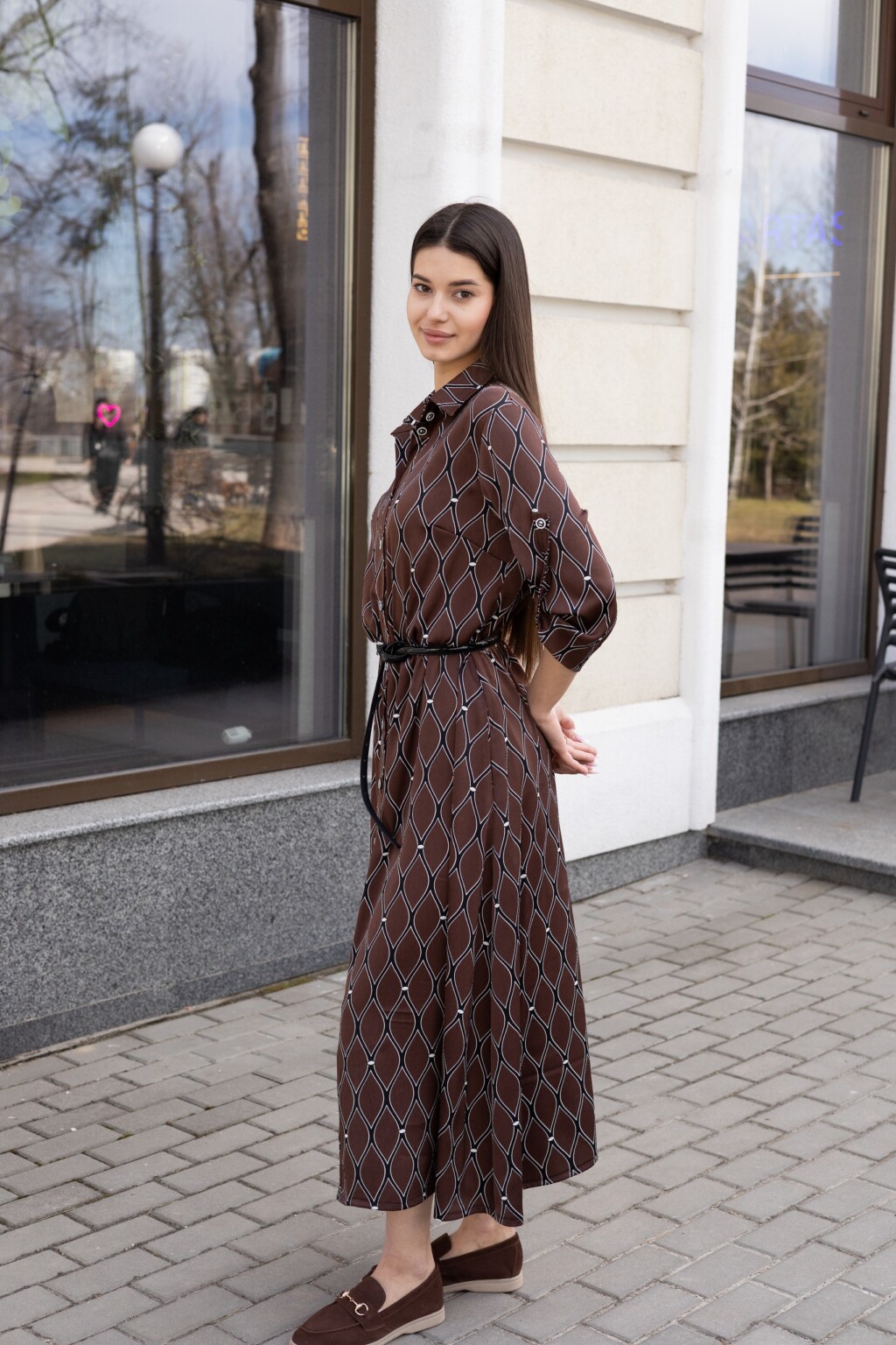 Летнее платье Mila Nova Ф-280 шоколад — изображение 2