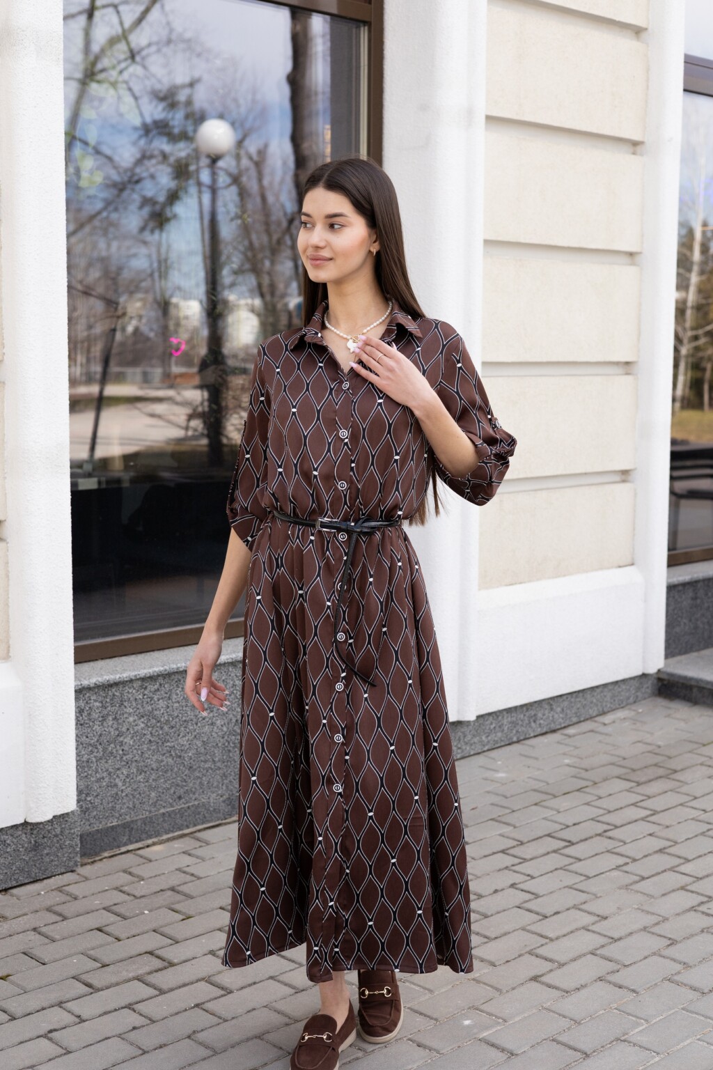 Летнее платье Mila Nova Ф-280 шоколад — изображение 3