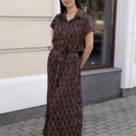 Летнее платье Mila Nova Ф-284 шоколад