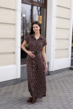 Летнее платье Mila Nova Ф-284 шоколад — изображение 3