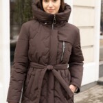 Демисезонная куртка Mila Nova К-320 темно-шоколадный