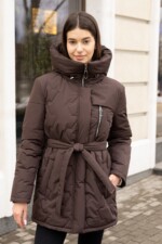 Демисезонная куртка Mila Nova К-320 темно-шоколадный