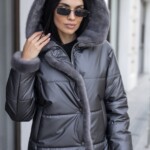 Зимняя куртка Mila Nova К-349 графит