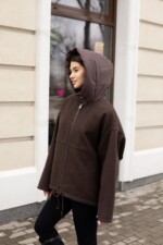 Демисезонная куртка Mila Nova К-356 шоколад — изображение 3