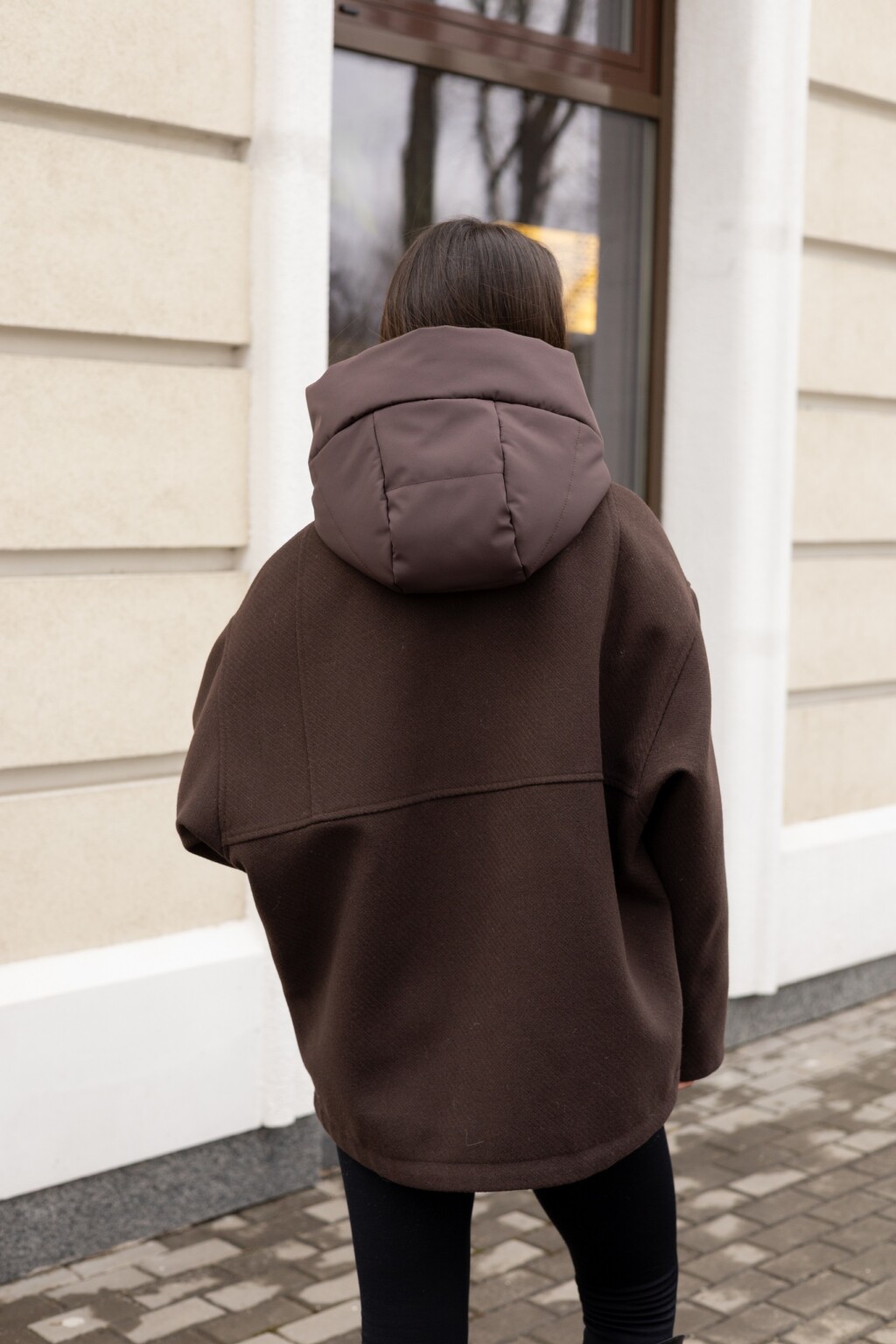 Демисезонная куртка Mila Nova К-356 шоколад — изображение 5