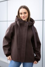 Демисезонный бомбер Mila Nova К-368 шоколад — изображение 3