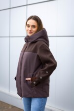 Демисезонная куртка Mila Nova К-379 шоколад — изображение 2