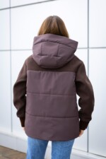 Демисезонная куртка Mila Nova К-379 шоколад — изображение 3