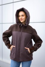 Демисезонная куртка Mila Nova К-379 шоколад — изображение 4