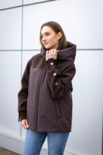 Демисезонная куртка Mila Nova К-379 шоколад — изображение 5