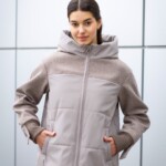 Демисезонная куртка Mila Nova К-379 капучино