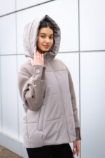Демисезонная куртка Mila Nova К-379 капучино — изображение 2