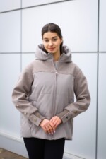 Демисезонная куртка Mila Nova К-379 капучино — изображение 4