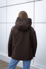Демисезонная куртка Mila Nova К-381 шоколад — изображение 3